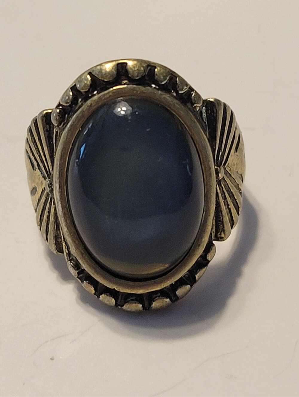 Mood Oval Blue Stone Statement Ring